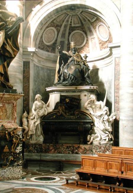 Monument to Urban VIII (1623-44) with the figures of Charity and Justice a Gianlorenzo Bernini