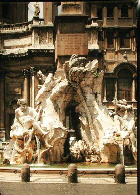 The Four Rivers Fountain, 1648-51 a Gianlorenzo Bernini