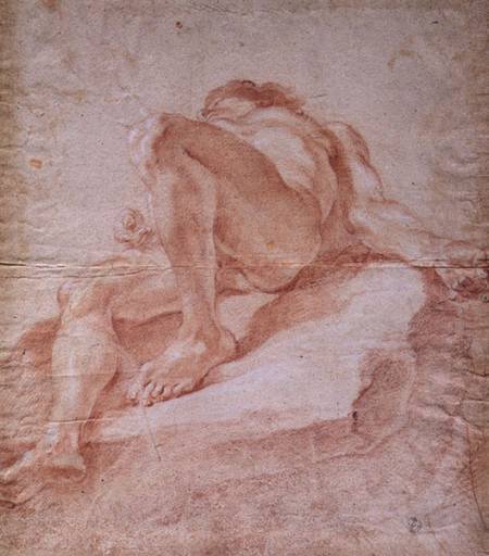 Sketch for the figure representing the Danube for 'The Fountain of the Four Rivers' a Gianlorenzo Bernini