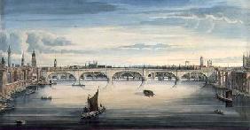 West view of New London Bridge and Old London Bridge