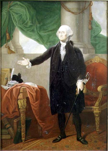 Portrait of George Washington (1732-99), first President of the United States a Gilbert Stuart