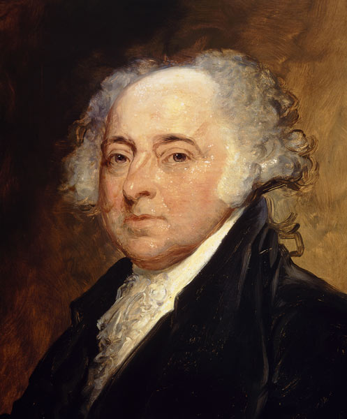 Portrait of John Adams (1735-1826) Second President of the United States of America (1797-1801) a Gilbert Stuart