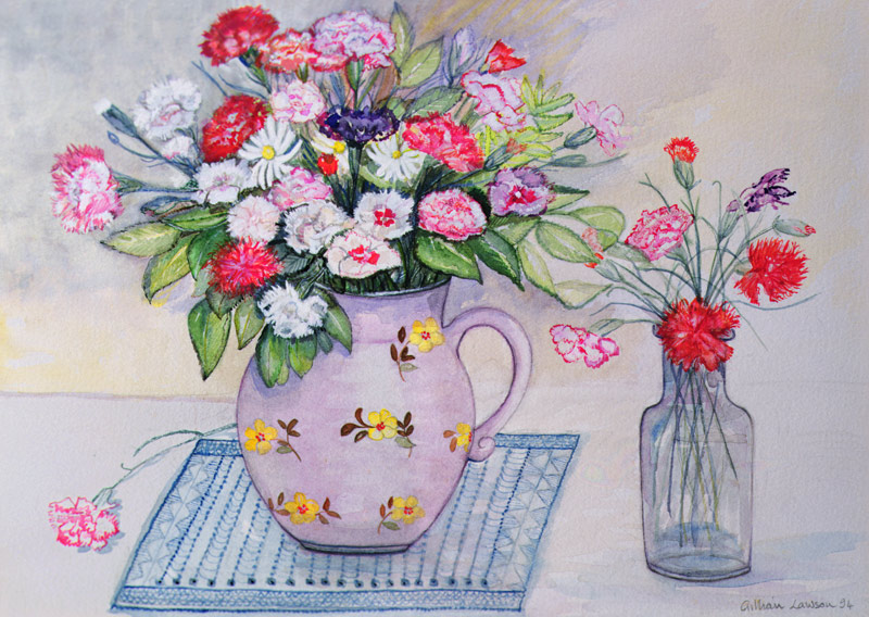 Carnations and Daisies, 1989  a  Gillian  Lawson