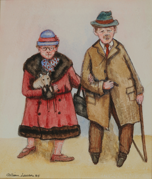 Elderly Couple a  Gillian  Lawson