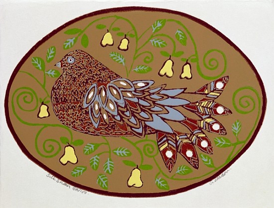 Partridge in a Pear Tree (print)  a  Gillian  Lawson