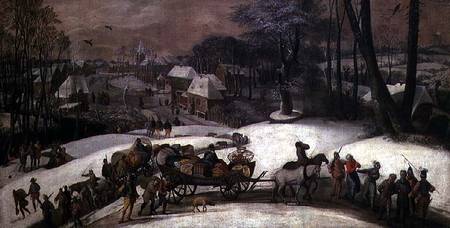 A Military Expedition in Winter a Gillis Mostaert