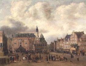 Announcement of the Peace of Breda in the Grote Markt, Haarlem