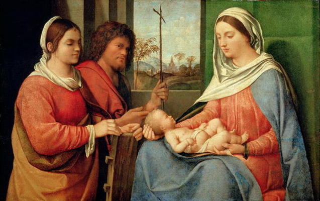 Madonna and Child with Saints a Giorgio Giorgione