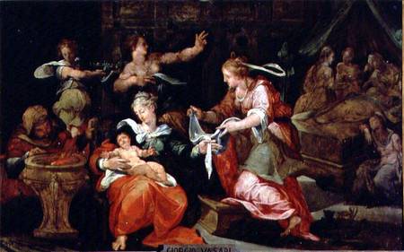 The Birth of the Virgin a Giorgio Vasari