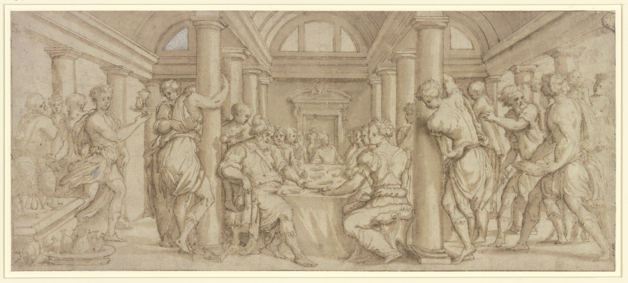 The Wedding of Esther and Ahasuerus a Giorgio Vasari