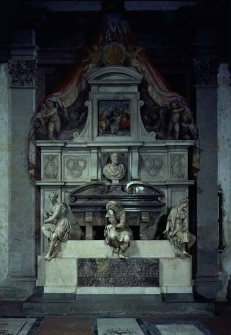 Monument to Michelangelo Buonarroti (1475-1564) a Giorgio Vasari