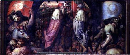 The Union of Florence and Fiesole from the ceiling of the Salone dei Cinquecento a Giorgio Vasari