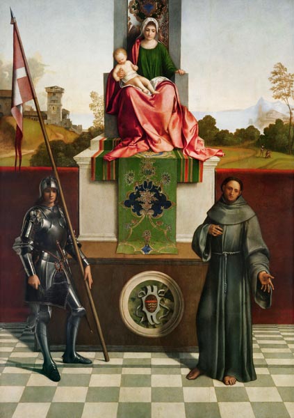 Madonna and Child with Saints Liberale and Francis (The Castelfranco Madonna) c.1506 a (Giorgio da Castelfranco) Giorgione