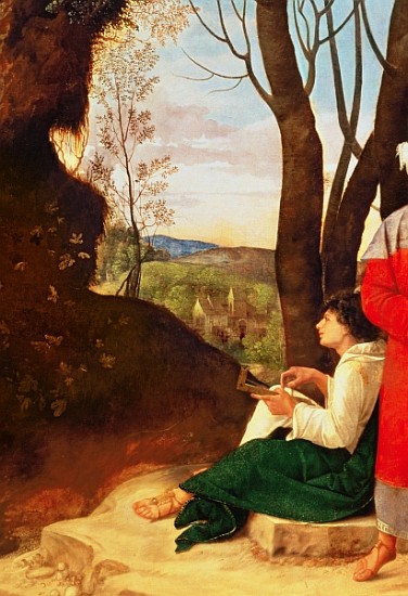 The Three Philosophers (detail of 54291) a (Giorgio da Castelfranco) Giorgione