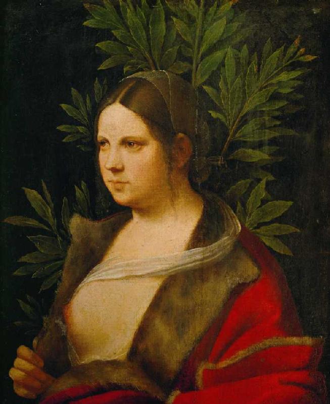 Bildnis einer jungen Frau (Petrarca's Laura) a Giorgione