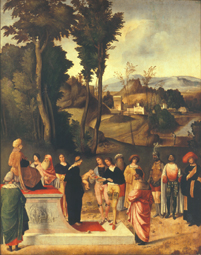 Die Prüfung des Mose. a Giorgione