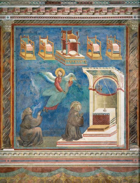 Die Vision der Throne a Giotto di Bondone