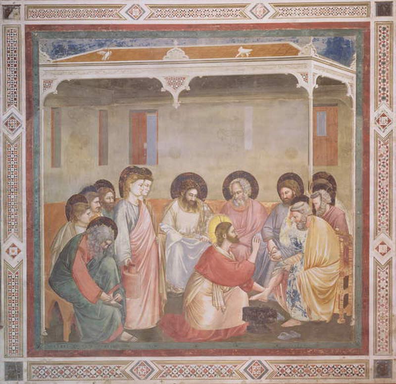 Christ Washing the Disciples' Feet a Giotto di Bondone