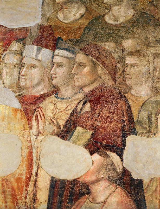 Dante Alighieri (1265-1321): (fresco) (detail) a Giotto di Bondone