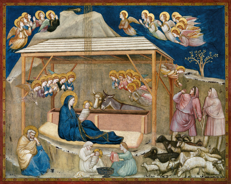 Die Geburt Christi a Giotto di Bondone