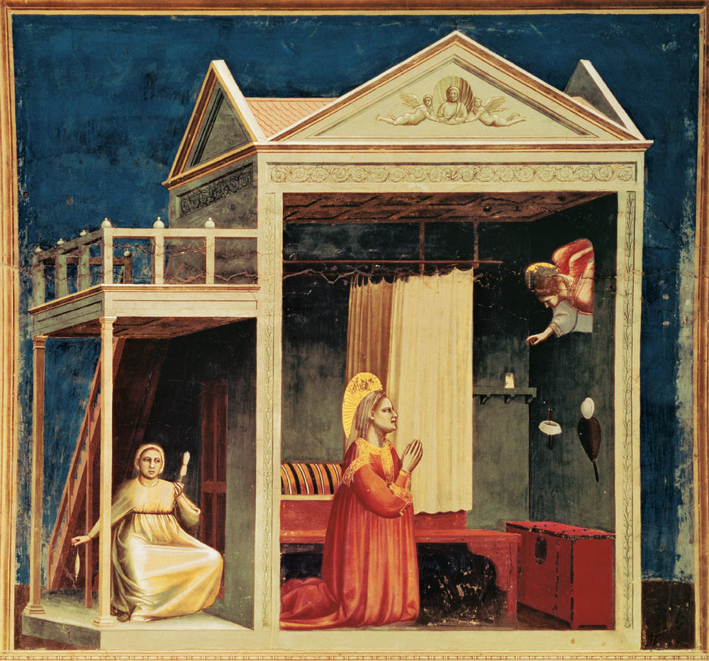 The proclamation to St. Anna. a Giotto di Bondone