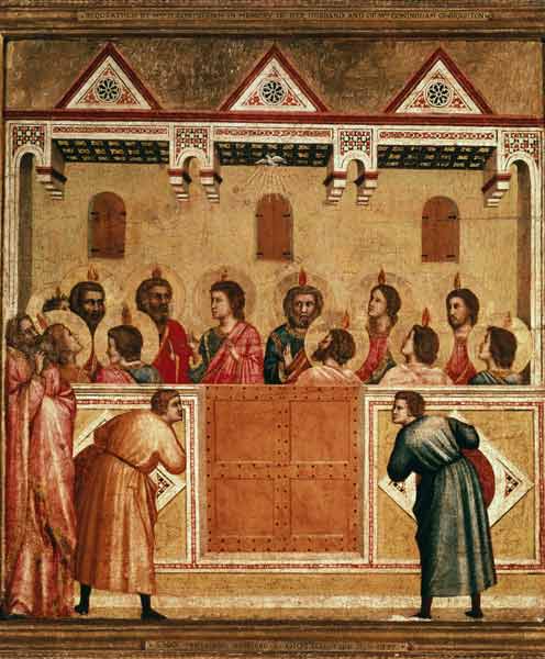 Outpouring of the Holy Spirit a Giotto di Bondone