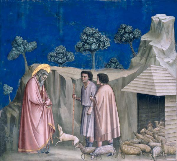 Joachim and shepherds / Giotto / 1303/10 a Giotto di Bondone