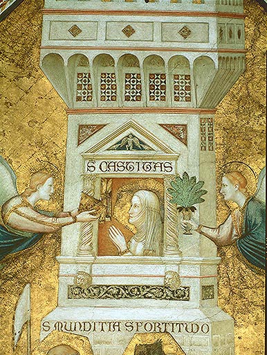 Allegorie des Keuschheit a Giotto di Bondone
