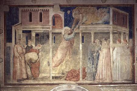 The Ascension of St. John the Evangelist, from the Peruzzi Chapel a Giotto di Bondone