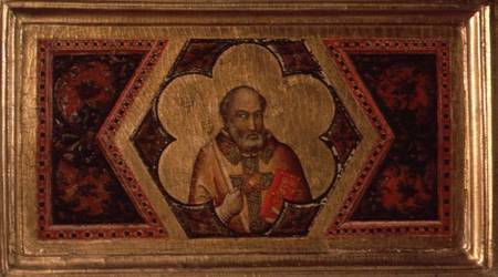 Bishop from the Coronation of the Virgin Polyptych (far left predella) a Giotto di Bondone