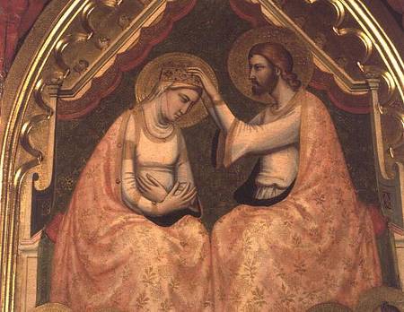 Coronation of the Virgin Polyptych (detail of centre panel) a Giotto di Bondone
