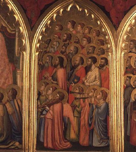 Coronation of the Virgin Polyptych (middle right panel) a Giotto di Bondone