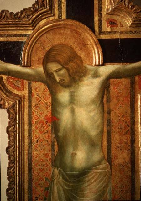 Crucifix, detail of Christ a Giotto di Bondone