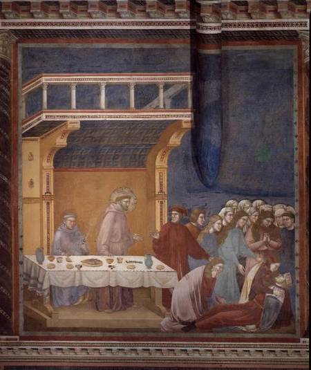 The Death of the Knight of Celano a Giotto di Bondone