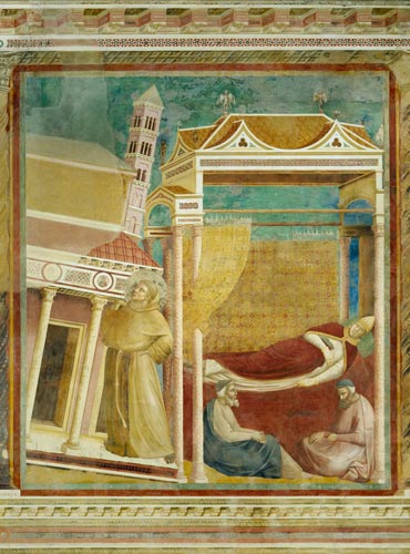 Der Traum des Papstes Innozenz III. a Giotto di Bondone