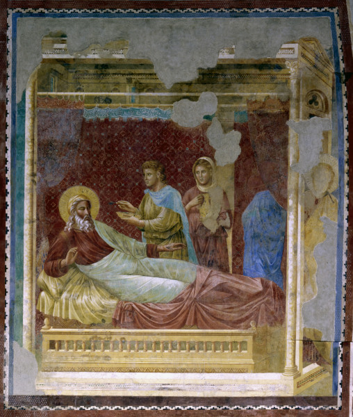 Esau appearing to Isaac a Giotto di Bondone