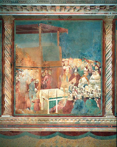 Die Heiligsprechung des Franziskus a Giotto di Bondone