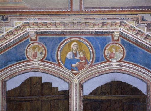 Madonna mit Kind und zwei Engeln a Giotto di Bondone