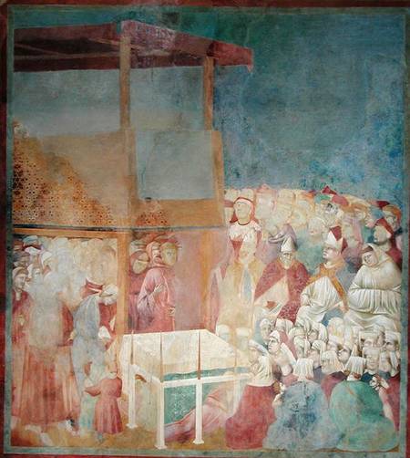 Pope Gregory IX Canonising St. Francis in 1228 a Giotto di Bondone