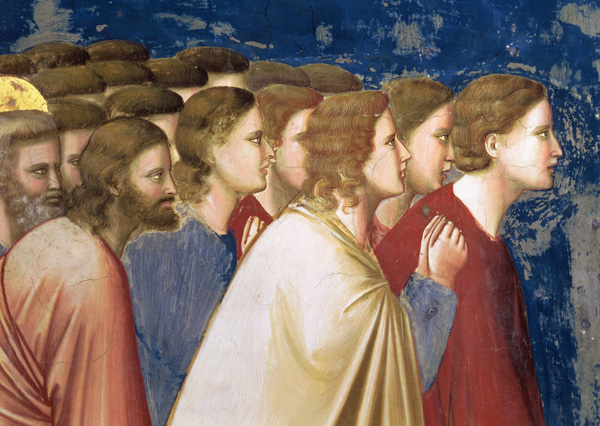 The Virgin's Suitors Praying before the Rods in the Temple a Giotto di Bondone