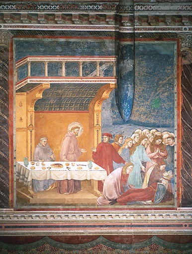 Der Tod des Ritters von Celano a Giotto di Bondone
