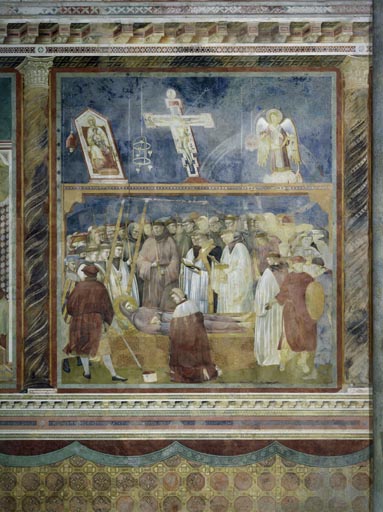 Der unglaeubige Hieronymus ueberzeugt sich von der Echtheit der Wundmale des hl. Franziskus a Giotto di Bondone