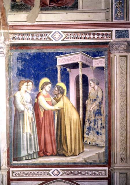 The Visitation a Giotto di Bondone