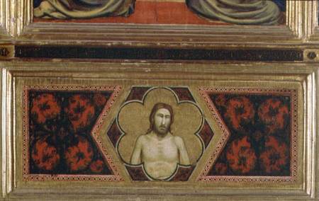 Wounded Christ from the Coronation of the Virgin Polyptych (centre predella) a Giotto di Bondone