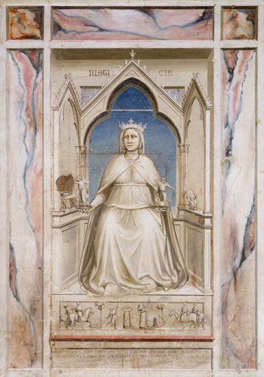 Allegoria di giustizia a Giotto di Bondone