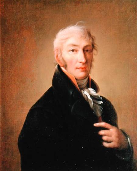 Portrait of Nikolay Mikhaylovich Karamzin (1766-1826) a Giovan Battista Ortolani-Damon