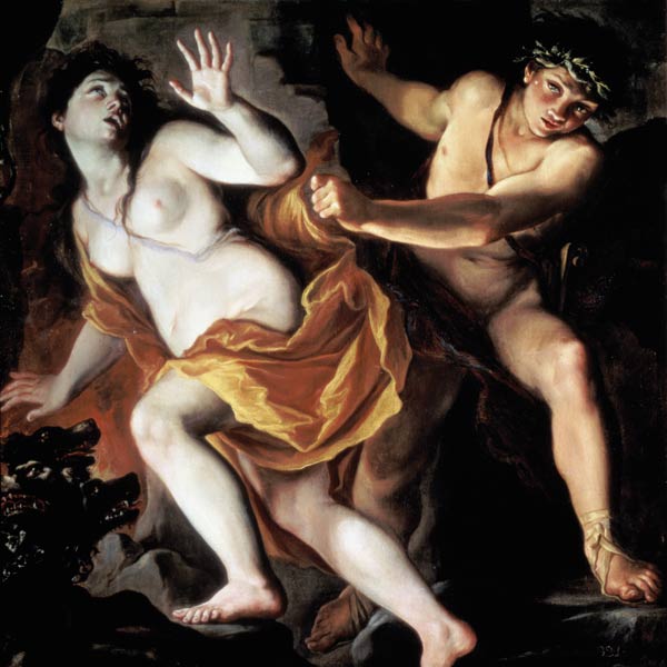 Orpheus and Eurydice, 1695-1705 a Giovanni Antonio Burrini or Burino