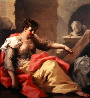 The Sculpture, c.1725 (oil on canvas) a Giovanni Antonio Pellegrini