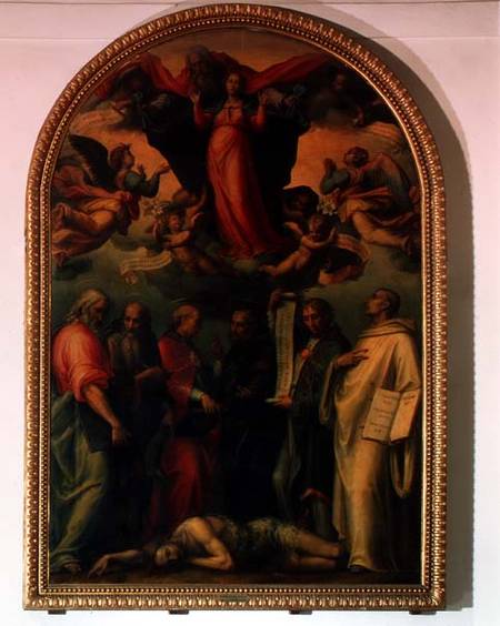The Dispute of the Doctors of the Church over the Immaculate Conception a Giovanni Antonio Sogliani