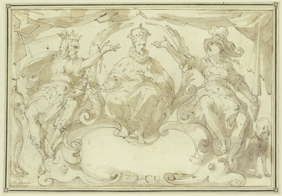 Apotheosis of an emperor a Giovanni Battista Merano